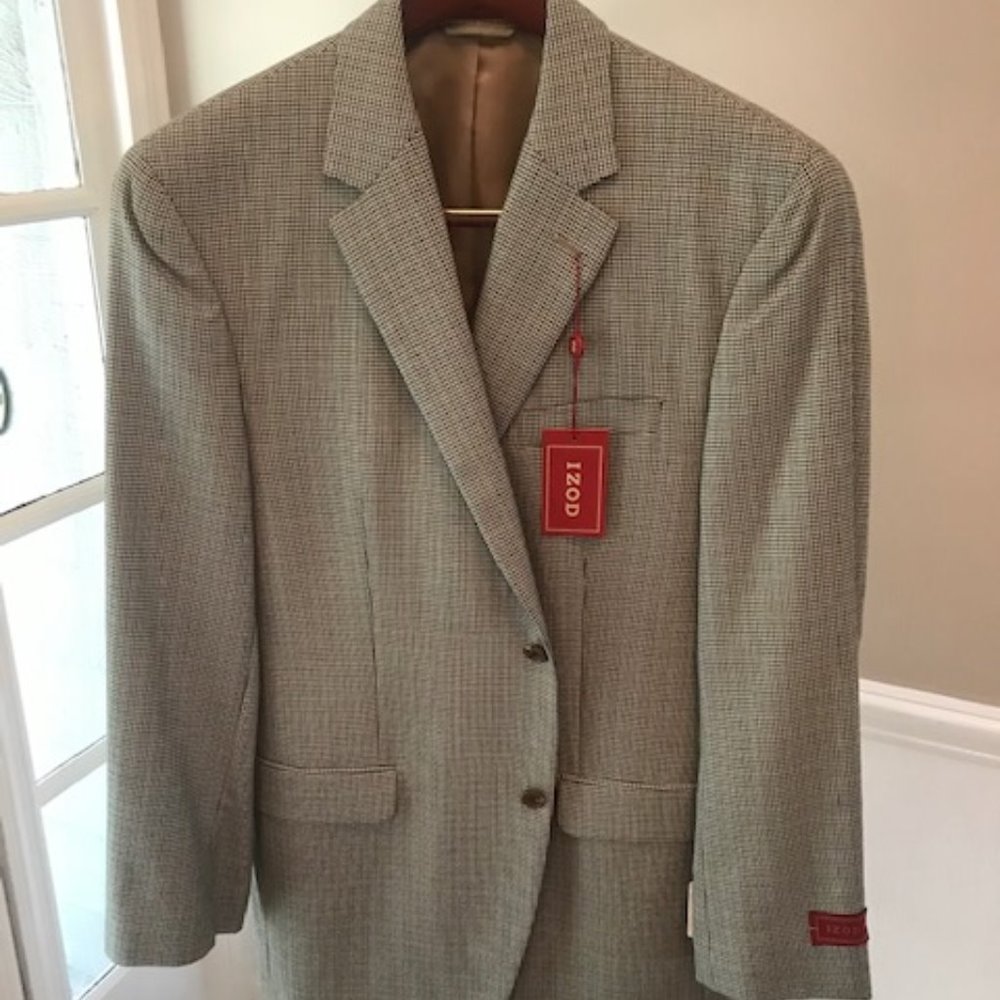 Multi Colored Houndstooth Sports Coat 42L